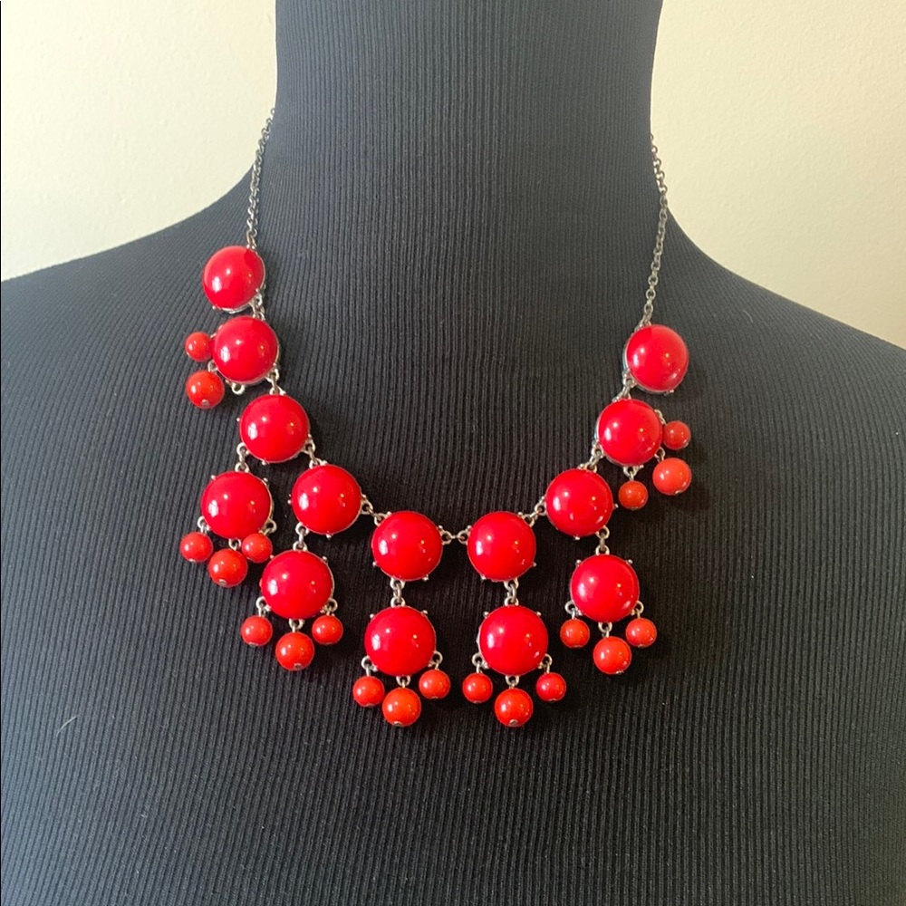 Red Bubble Necklace